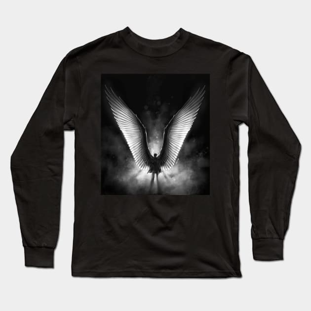 Angel Wings Long Sleeve T-Shirt by GioGui